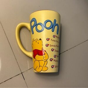 Disney Store Winnie the Pooh Checklist Latte Mug Tall Nice